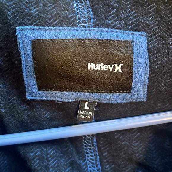 EXCELLENT CONDITION WOMEN’S SIZE LARGE HURLEY WINCHESTER JACKET IN NAVY BLUE - Picture 9 of 10